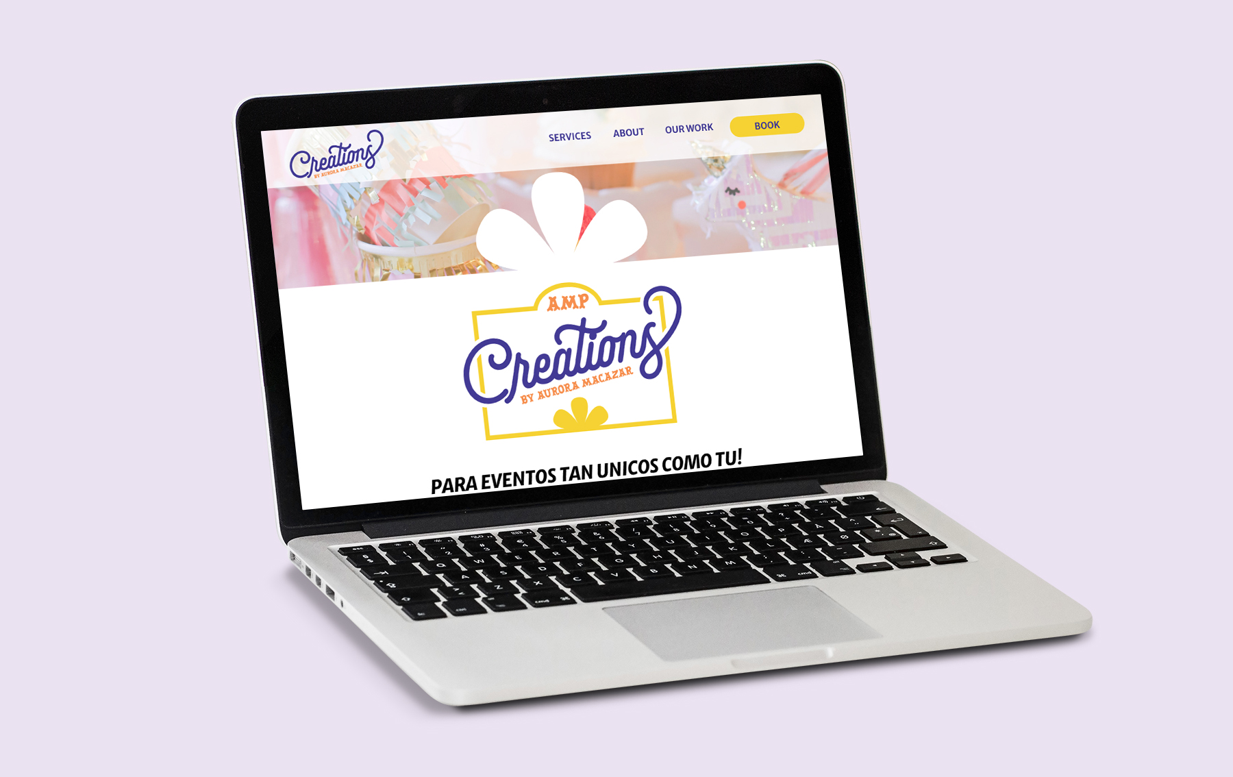 amp creations website page