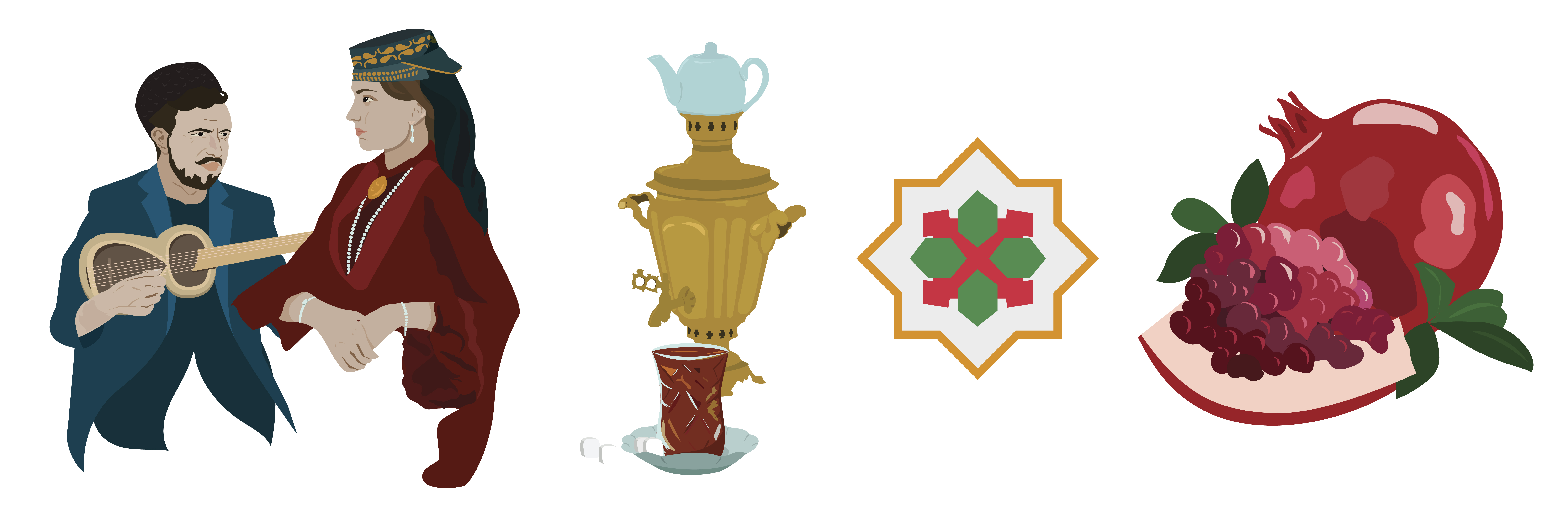 azerbaijan illustrations