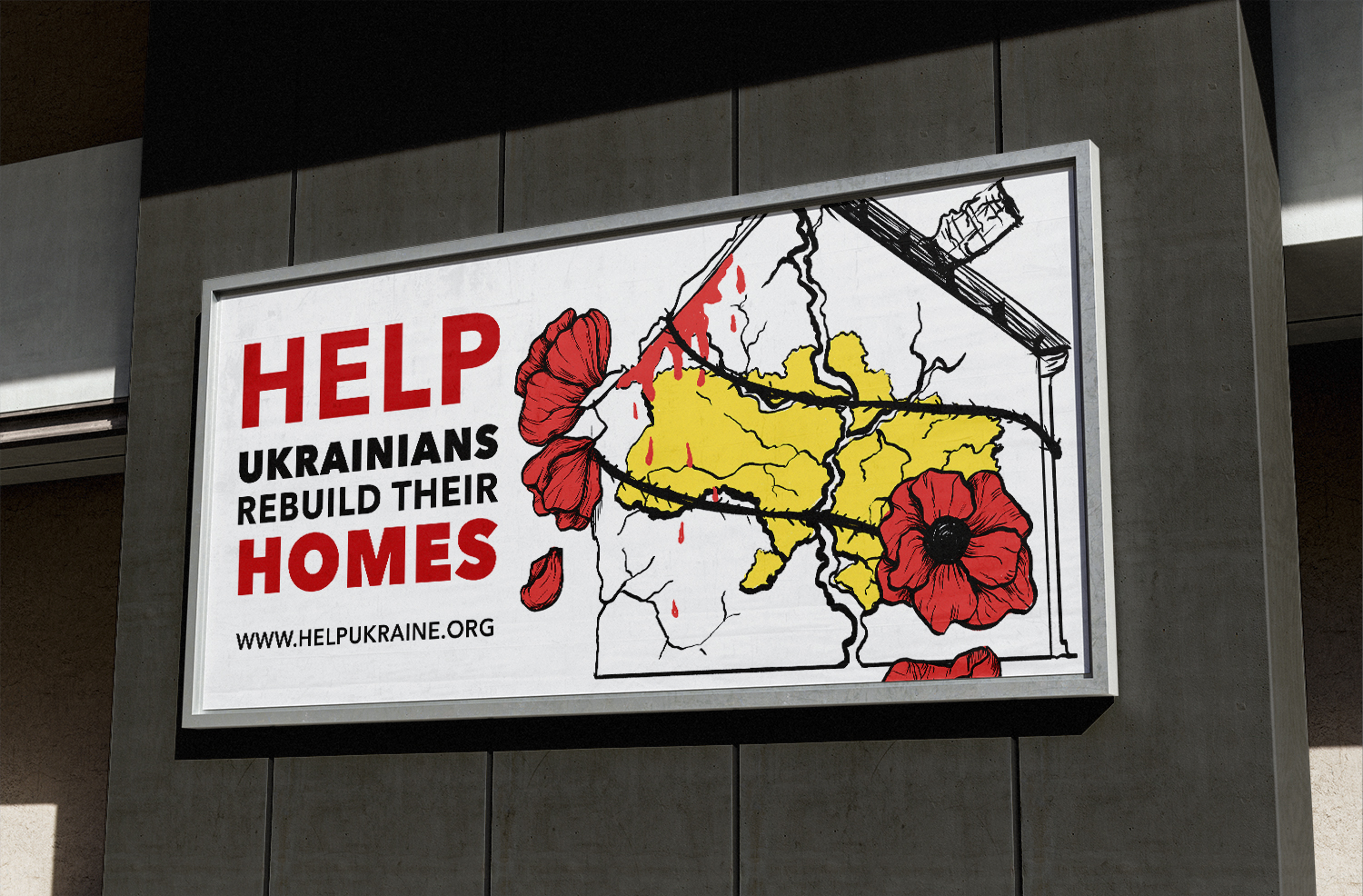 help ukraine billboard