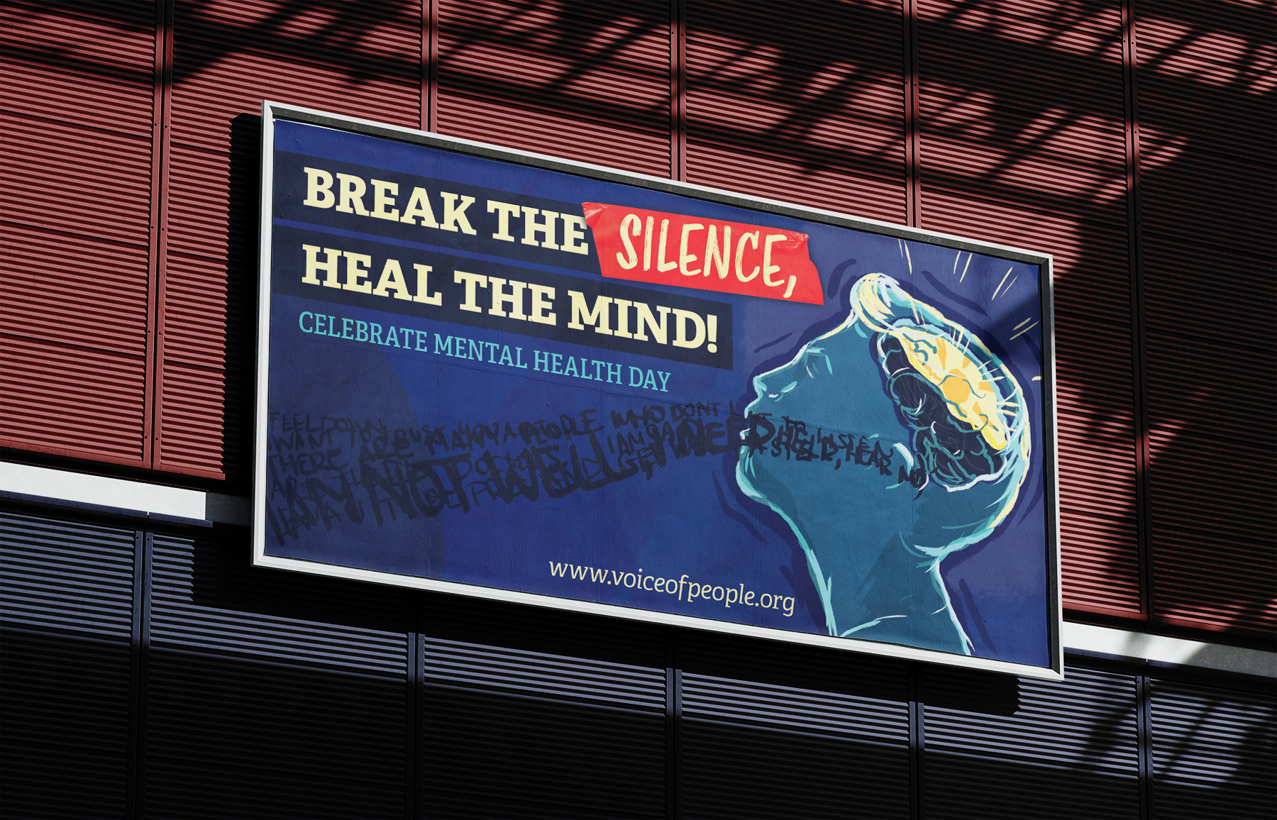 mental health day billboard