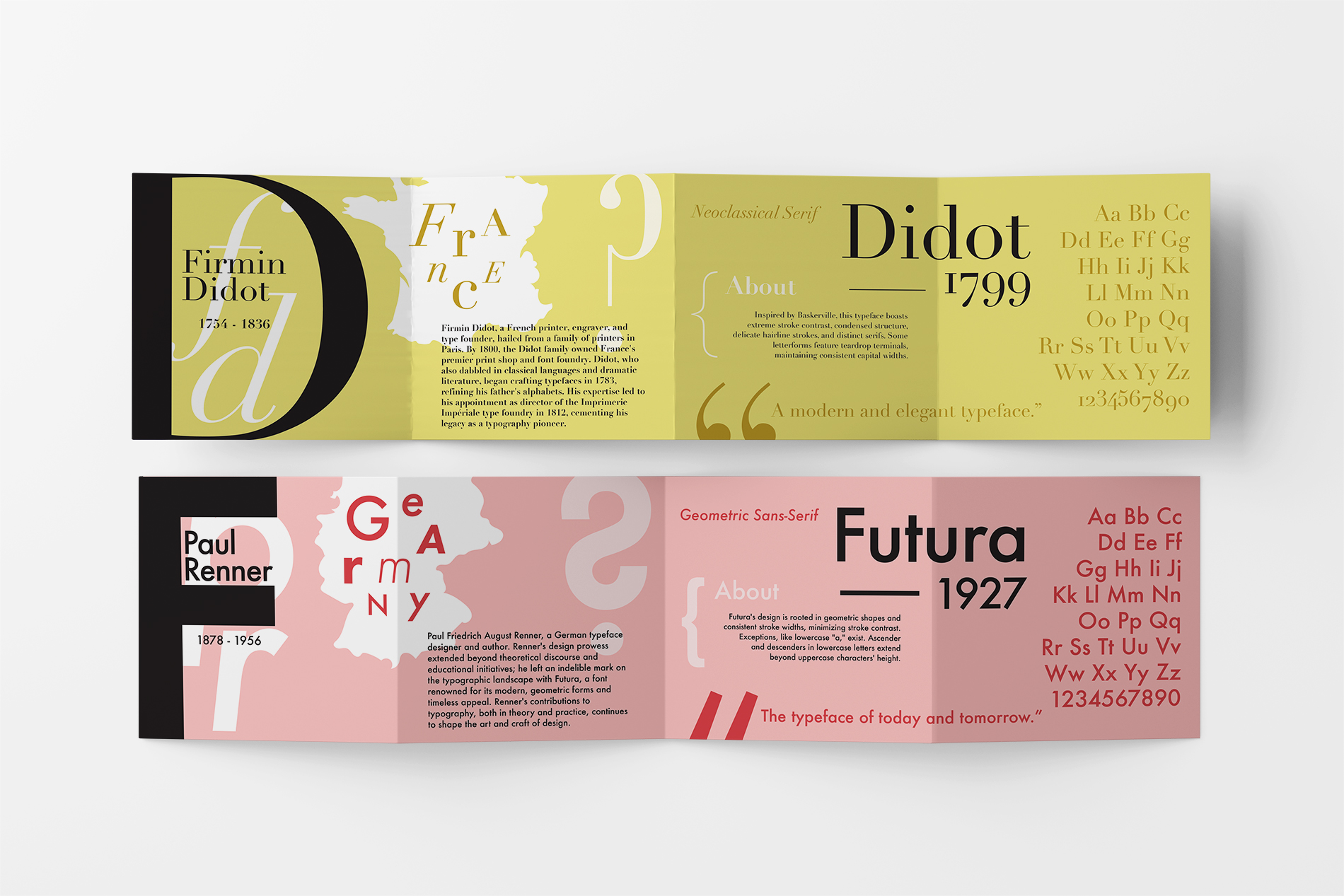type designer brochure