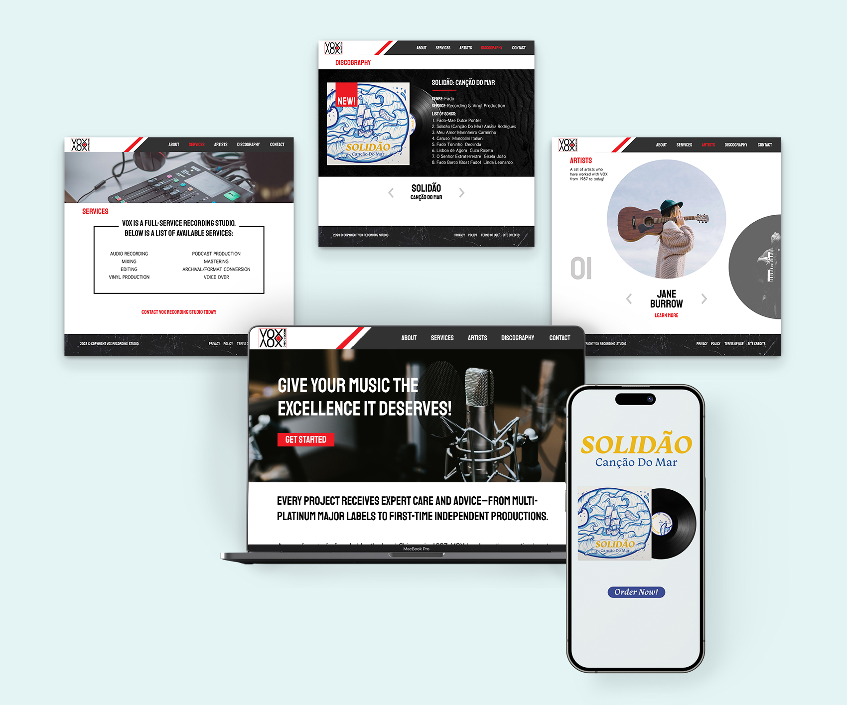 vox website desig and video